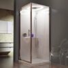 Cabina Doccia Multifunzione quadrata 90x90 porta battente e lato fisso Eon