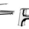 Coppia di miscelatori lavabo e bidet Slyce Teorema