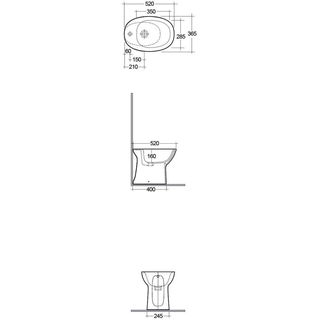 RAK-MORNING Bidet Rimless